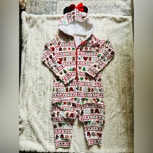 Women’s Minnie Mouse Holiday Pajama Jumper, S
